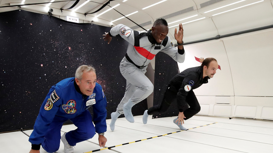 Space race: Usain Bolt wins sprint on zero-gravity flight (PHOTOS, VIDEO) 