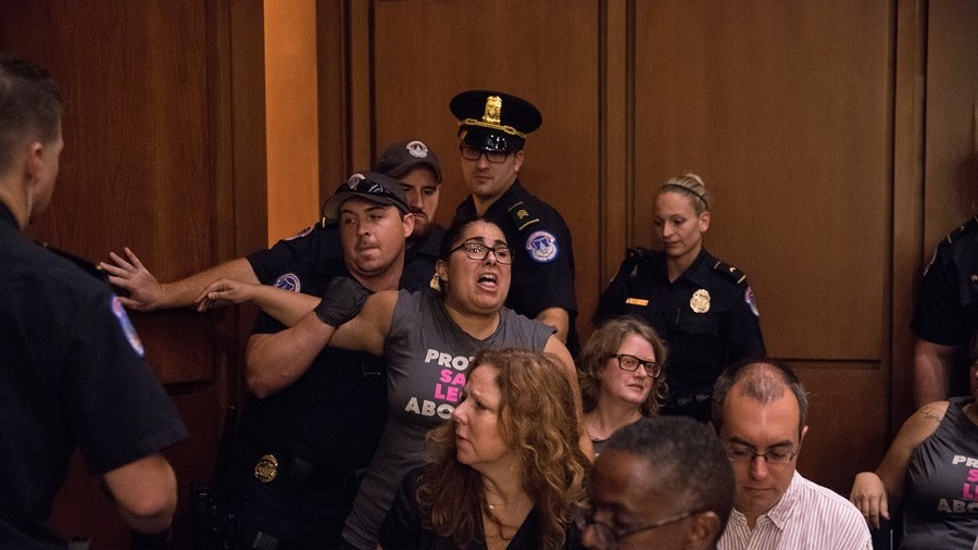 Arrested for disrupting Kavanaugh hearing? Don’t worry, Soros will foot the bill