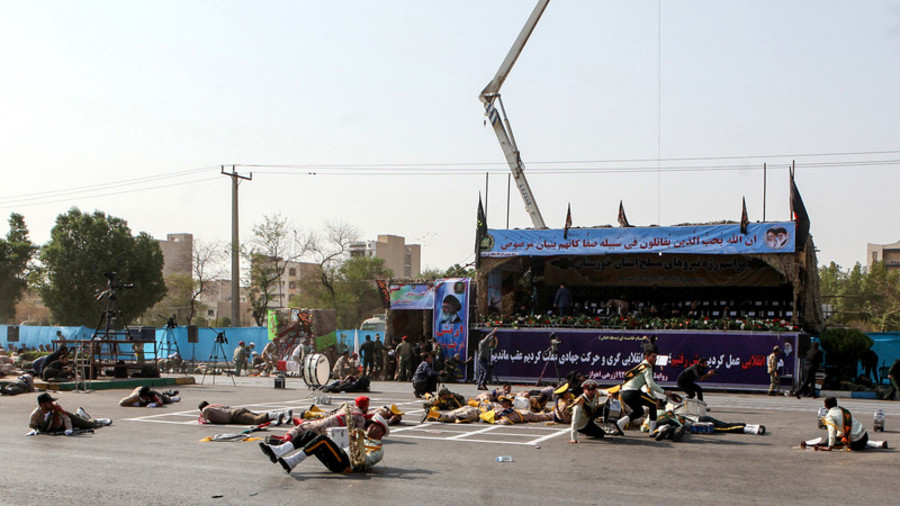 Iran blames ‘regional terror sponsors & their US masters’ after military parade attack