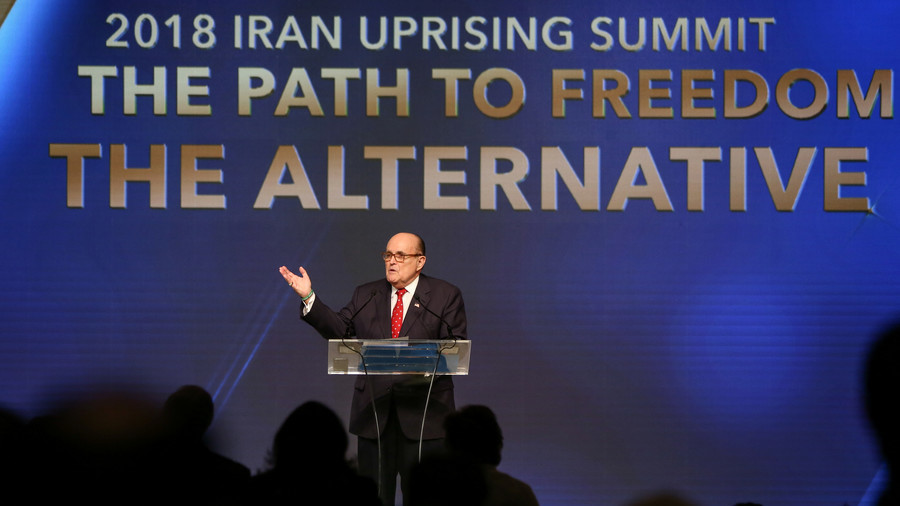 ‘We’ll overthrow them!’ Trump’s lawyer stirs up ‘Iran Uprising Summit’ after deadly terrorist attack