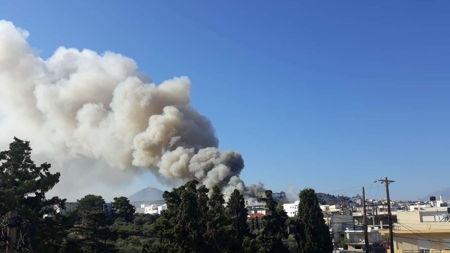 Massive fire at Crete university leaves Greek city engulfed in smoke (PHOTOS, VIDEO)