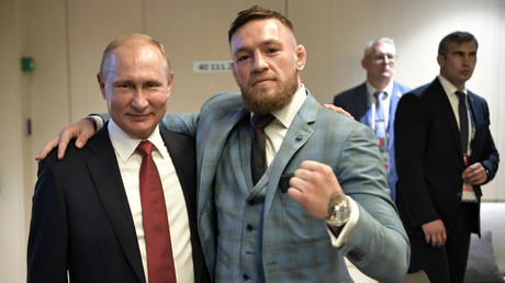 ‘Are you disrespecting Putin!?’ - Conor goads Khabib over WC final pic with Russian President
