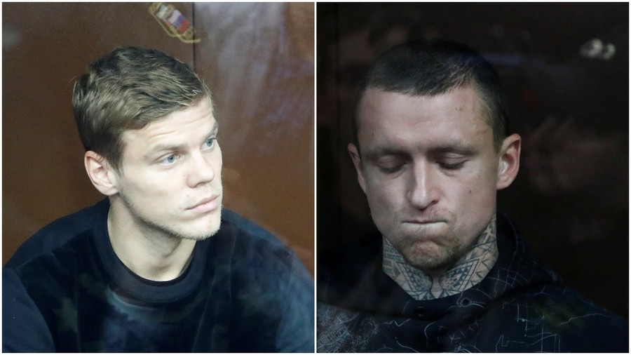 Russian footballers Kokorin & Mamaev behind bars for 2 months awaiting trial over drunken assaults