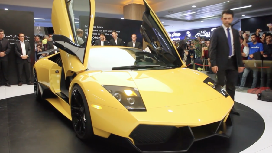 Iranians unveil copycat Lamborghini: Reverse-engineered from the ground up (VIDEO)