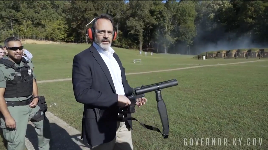 Kentucky governor catches heat for grenade-throwing publicity stunt (VIDEO)