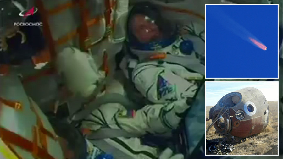 Like a cinder block 7 times your weight on your chest – survivor describes Soyuz crash to RT