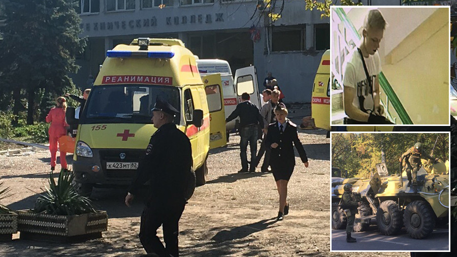 ‘Bodies lying everywhere’: Shooting at Crimea college has echoes of Columbine massacre