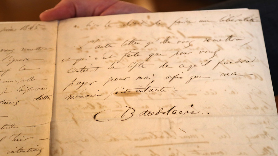 French poet Baudelaire’s suicide letter sells at auction for $267,000