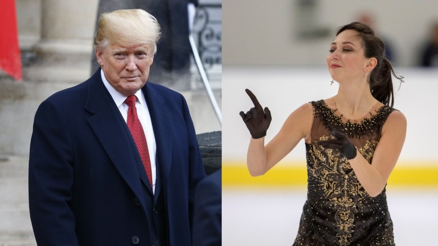 Russian figure-skating 'Empress' says she wants to 'kick Trump's ass' on Twitter & on ice
