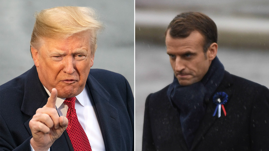 'They were starting to learn German in Paris before US came along' – Trump taunts Macron