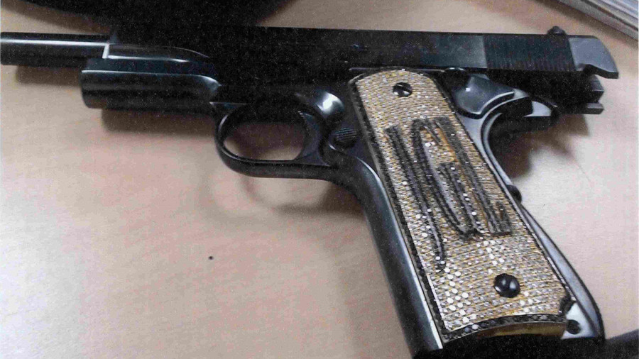 El Chapo’s phenomenal diamond encrusted pistol finally revealed (PHOTO)