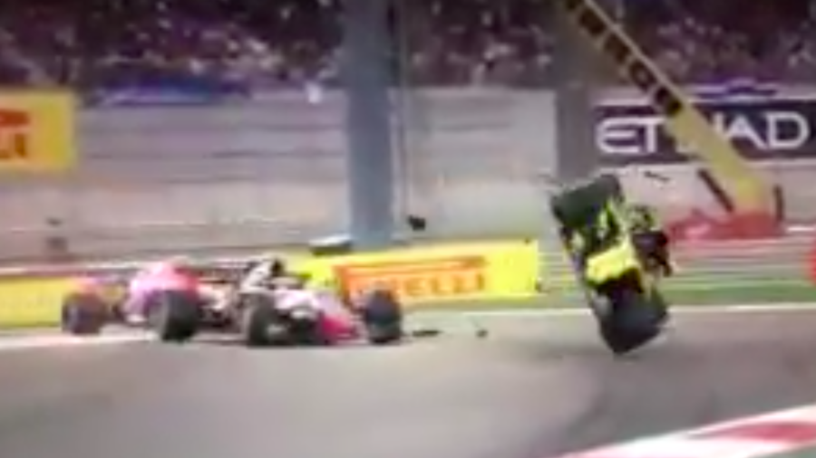 ‘Get me out, there’s fire!’: Nico Hulkenberg involved in horror smash at Abu Dhabi GP (VIDEO)