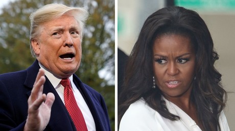 Michelle Obama & Trump trade grudges: birtheism vs. state of US military