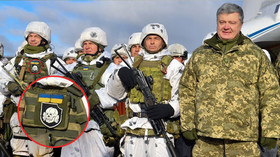 Familiar symbols? Ukraine's president poses with ‘elite’ paratrooper sporting…SS insignia (PHOTOS)
