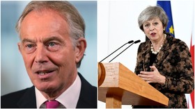 ‘An insult to the office of PM’: Blair and May in public spat over Brexit