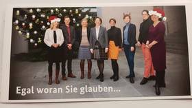 Word ‘Christmas’ surprisingly MISSING in German minister’s official Christmas card