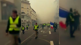 Tear gas fired as Yellow Vests and police clash in French city of Rouen (VIDEOS)
