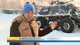 Armored vehicle joy rides ire local skiers in Kazan (VIDEO)