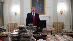 Trump pays for fast food served to national football champs at White House, blames shutdown