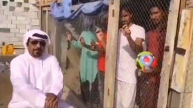 'Lock him up!' Boss who kept migrants caged until they supported UAE sparks internet fury