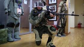 ‘Carried 35kg for hours & barely tired’: New PHOTOS of Russian military exoskeleton