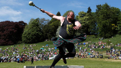 The Atholl Gathering, one of the biggest Highland Games events, at Blair Castle last May.