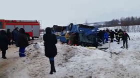 At least 7 dead, 20+ injured after packed bus with children crashes in Russia (VIDEO)