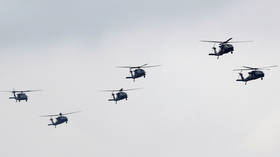 ‘Nothing to see here’? Black helicopters swarm Los Angeles in surprise urban warfare drill (VIDEOS)
