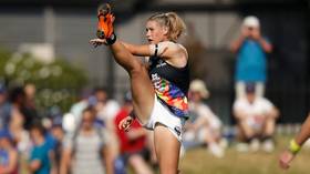 ‘Animals’: Aussie rules footballer Tayla Harris slams ‘sexual abuse’ online over all-action pic