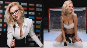 ‘Get ready for topless shots’: Russian hockey hottie vows to keep playoffs pledge (PHOTOS)