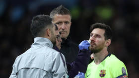 'Collect his blood and clone him!': Lionel Messi stuck with gruesome facial injury in CL QF (PHOTOS)