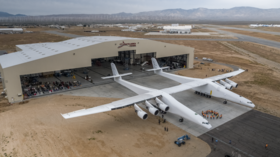 Giant space rocket carrier plane with world’s LONGEST WINGS makes maiden flight (VIDEO)