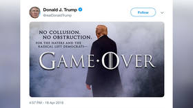 Game Over: Trump tweets after attorney general says Mueller report found ‘no collusion’ with Russia