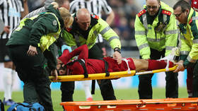 'Get well soon Mo!' Fans react as Salah stretchered from the pitch after suffering head injury