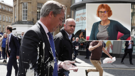 ‘I'd prefer ACID but milkshakes will do’: Charity worker provokes outrage with Farage attack tweet