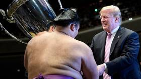 Trump attends sumo tournament in Japan, gets brutally fat-shamed (VIDEO, PHOTOS) 