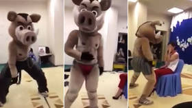 ‘Who let the boar out?’ Head teacher quits after footage appears of striptease in a kindergarten