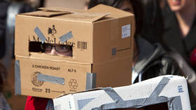 Mexican teacher under fire for putting cardboard BOXES over students’ heads (PHOTO)