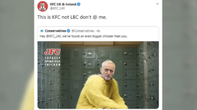 ‘Don’t @ me’: KFC bites back at Tories after Bojo’s party uses them for Corbyn attack