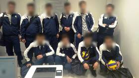 Busted! Syrian refugees try to sneak past airport guards by masquerading as Ukrainian volleyball team