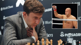 Check mates: Russian grandmaster Karjakin praises MMA legend Emelianenko after pair play chess game
