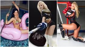 Russian ice hockey host proclaims herself ‘the sexiest in the KHL’ – but she faces some red-hot competition... (PHOTOS)