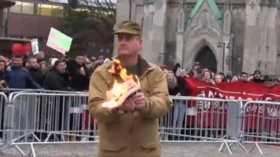 Norwegian anti-Islam rally turns violent over KORAN BURNING