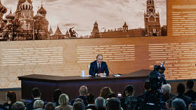 Putin takes questions from the media in annual year-end press conference