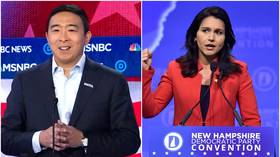 ‘Innocent mistake’? CNBC replaces Andrew Yang and Tulsi Gabbard with generic Asian man, white senator