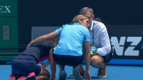 ‘Never experienced anything like it’: Australian Open chiefs slammed as Slovenian star COLLAPSES on court amid bushfire smoke