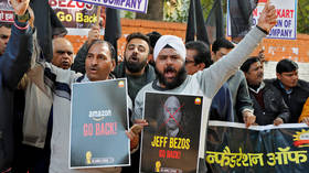 Indian business owners protest Amazon expansion plans, calling Jeff Bezos an 'economic terrorist'