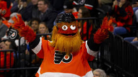 'He lunged over & punched my son!' Father recalls moment Philadelphia Flyers mascot allegedly assaulted 13yo fan