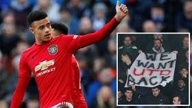 'We're Man United and we'll sing what we want': Supporters vent frustration at club during team's FA Cup drubbing of Tranmere