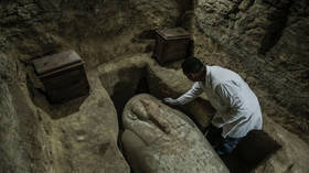 Egypt unearths 3,000 year-old tomb with sarcophagus dedicated to Horus, GOD of the sky (VIDEO, PHOTOS)